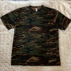 Camo T-shirt camouflage Anvil size M